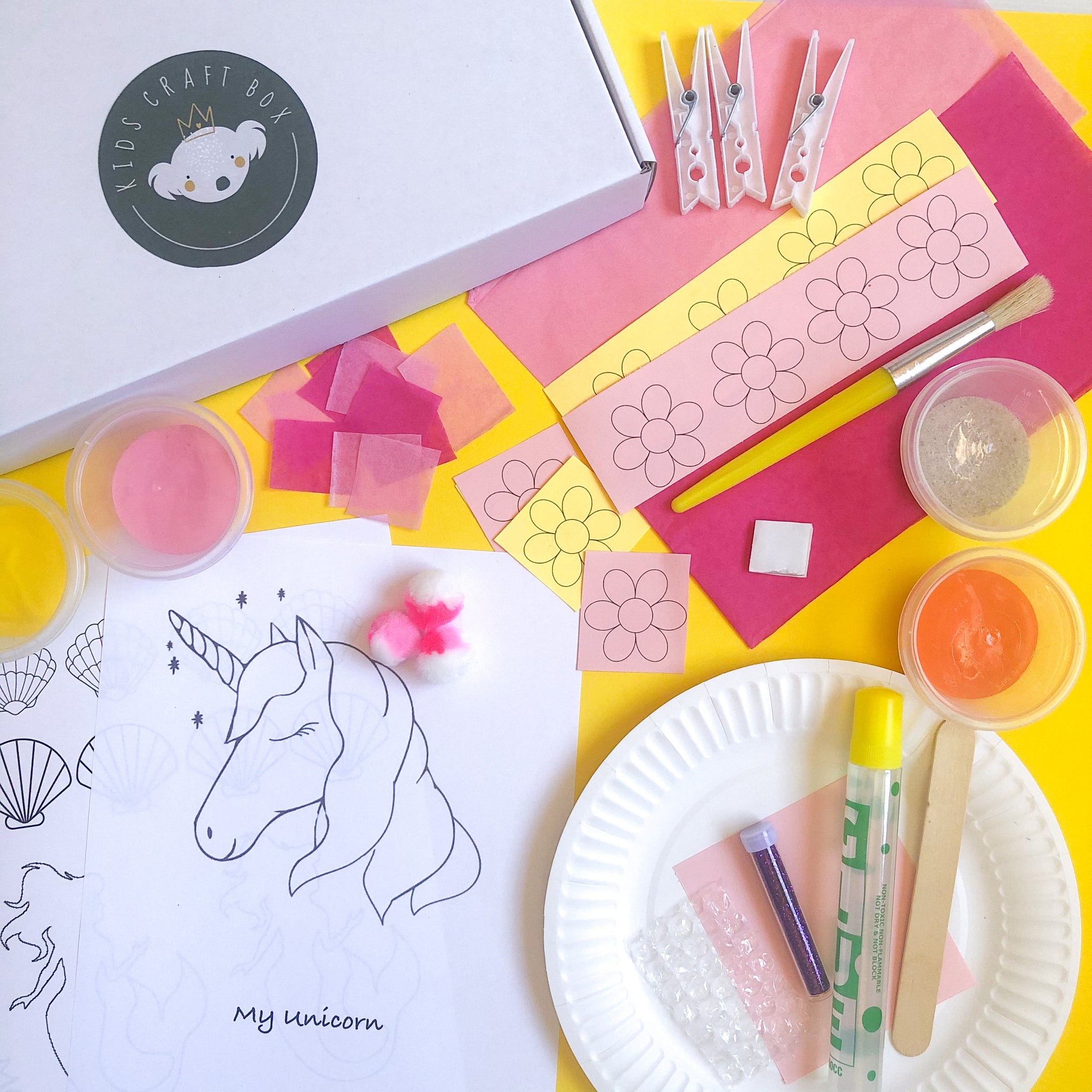 Mermaids & Unicorns - Kids Craft Box